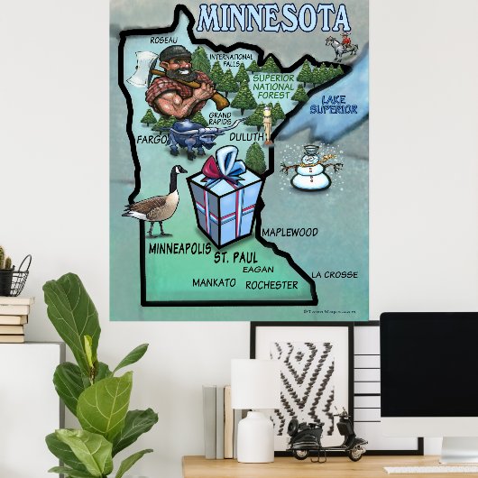 Poster Minnesota (Thuiskantoor)