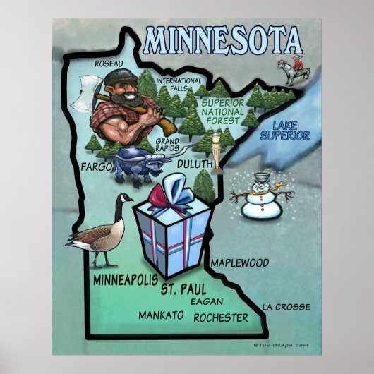Poster Minnesota (Voorkant)