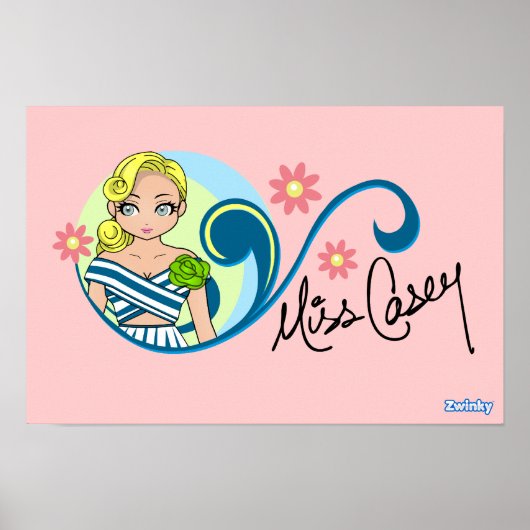 poster "Miss Casey" (Voorkant)