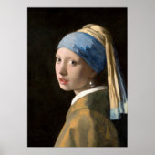 Pôster Moça do Brinco de Pérola Poster (Voorkant)