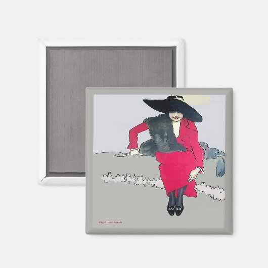  Poster Mode, voeg tekst toe Magneet (Voorkant / Achterkant)