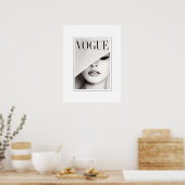 Poster - Mode vrouwen Grote Pet Brede Grens (Keuken)