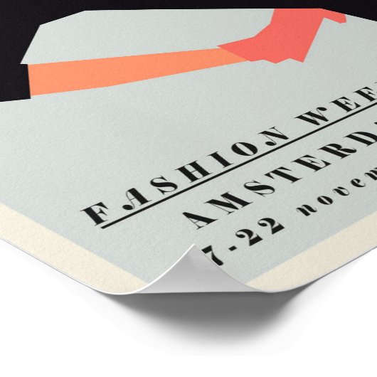 Poster - Mode Week Amsterdam 1952 (Hoek)