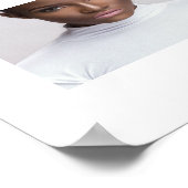 Poster - Modern zwart vrouwenportret (Hoek)
