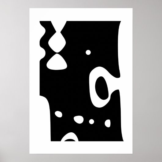 Poster moderne kunstwoonkamer uit de midden eeuw (Voorkant)