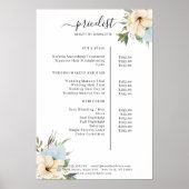 Poster Moderne lijst met Floral prijzen (Voorkant)