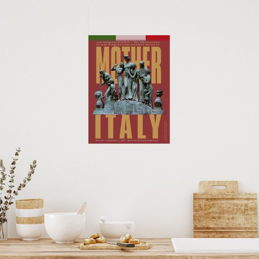 Poster Moeder Italië (Keuken)