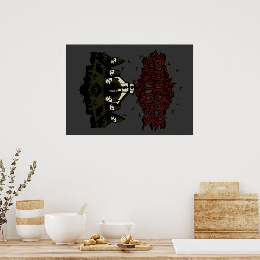 Poster monniken (Keuken)