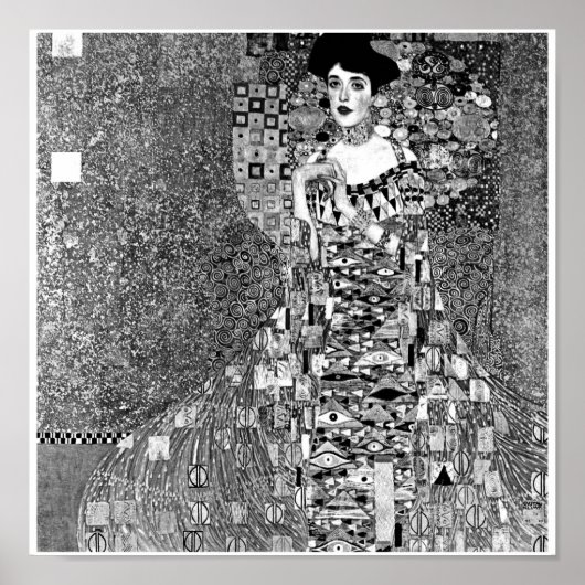 Poster-monochrome-Klimt Poster (Voorkant)