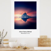Poster - Mont Saint-Michel Normandy Frankrijk (Keuken)