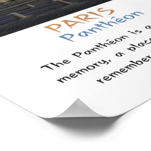 Poster monument in Parijs (Hoek)