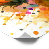 Poster - Mooie Gele Zonnebloem, Kunst (Hoek)