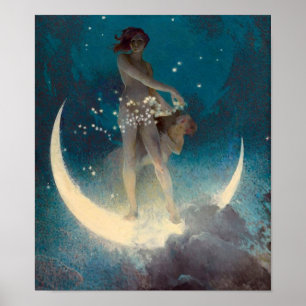 Poster Moon en Stars