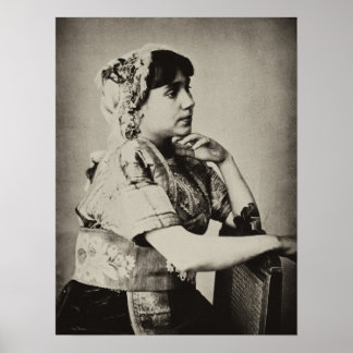 Poster: Moorish Woman, Tangier, Marokko, 1898 Poster