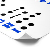 Poster Morse Code Alphabet Chart (Hoek)