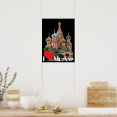 Poster Moskau Russland Russia (Keuken)