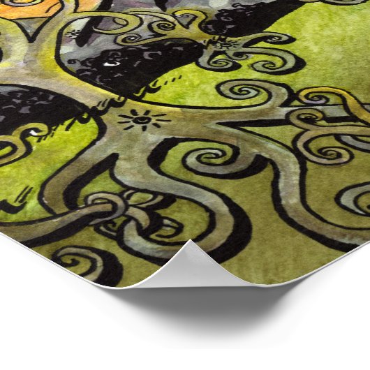 Poster mosterdzaad afdrukken (Hoek)