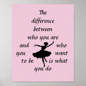 poster "Motivatie danser" (Voorkant)