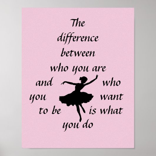 poster "Motivatie danser" (Voorkant)