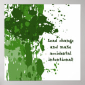 Poster motivatie groene verf (Voorkant)