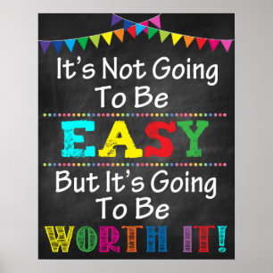 Poster motivatie klaslokaal