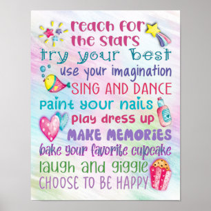 Poster Motivatie offertes van Fun Girl - 11x14