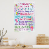 Poster Motivatie offertes van Fun Girl - 24x36 (Keuken)