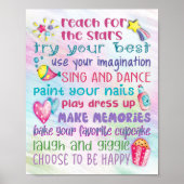 Poster Motivatie offertes voor Fun Girl - 8x10 (Voorkant)