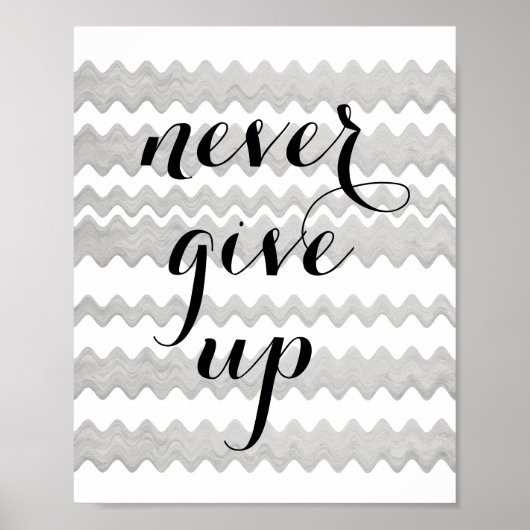 poster motivatie prijsopgave geeft nooit tekst op (Voorkant)