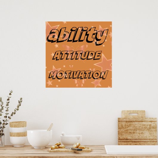 Poster Motiviteitshulpstandhouding (Keuken)