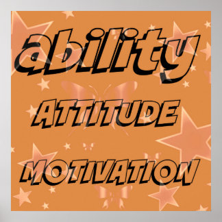 Poster Motiviteitshulpstandhouding