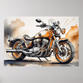Poster motorfiets (Voorkant)