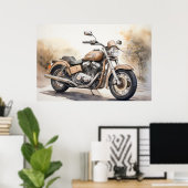 Poster motorfiets (Thuiskantoor)