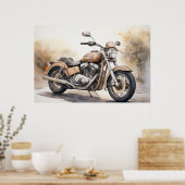 Poster motorfiets (Keuken)