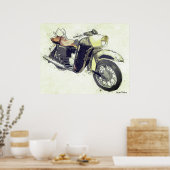  Poster motorfiets (Keuken)