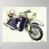 Poster motorfiets (Voorkant)
