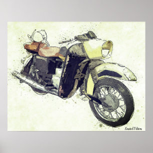  Poster motorfiets