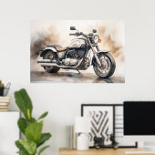 Poster motorfiets (Thuiskantoor)