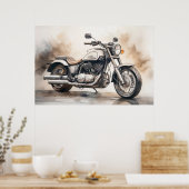 Poster motorfiets (Keuken)