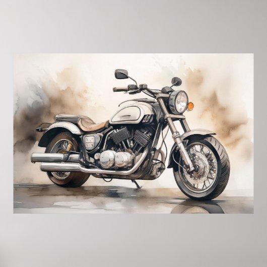 Poster motorfiets (Voorkant)