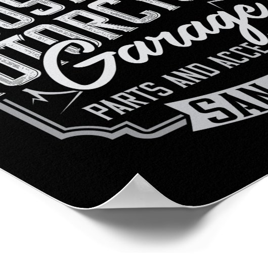 Poster motorfiets (Hoek)