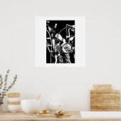 Poster motorfiets met motorfiets Biker Ride Rider (Keuken)