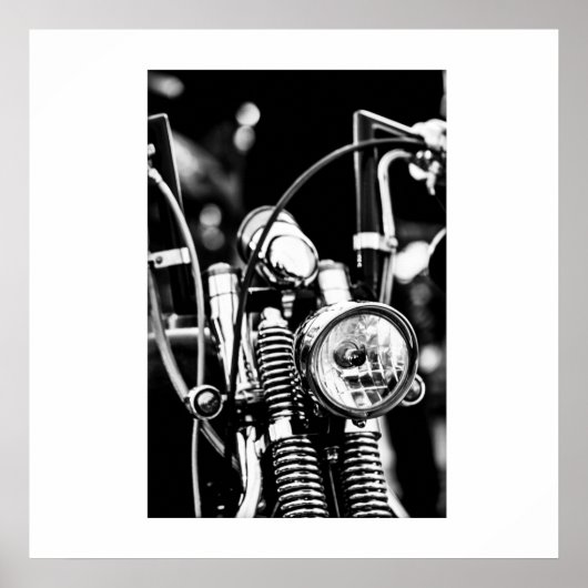 Poster motorfiets met motorfiets Biker Ride Rider (Voorkant)