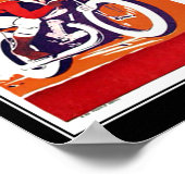 Poster motorrijwiel motorrijwiel (Hoek)