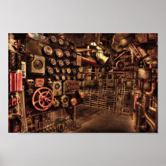 poster motorruimte (Voorkant)