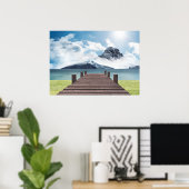 Poster Mountain Scene (Thuiskantoor)