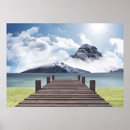 Poster Mountain Scene (Voorkant)