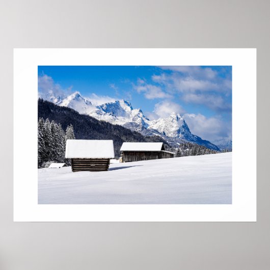 Poster Mountain Scene (Voorkant)