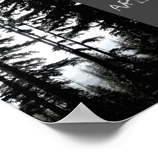 poster Muir citeert de bergen. (Hoek)