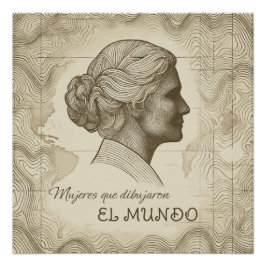 Póster Mujeres que dibujaron el mundo Perfect Poster